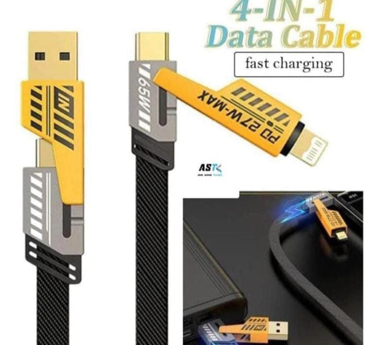 4 in 1 Charging Cable  - 65 Watt - Magic for Your Devices