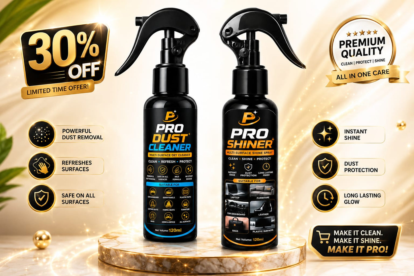 Pro shiner + Pro dust cleaner